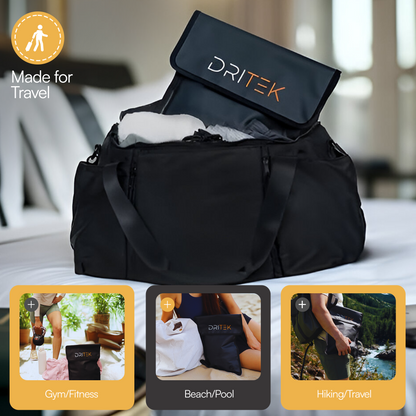 DRITEK Wet Dry Bag – Waterproof, Odor-Absorbing Charcoal Bamboo Insert for Gym, Swim, Travel & More 🌊🧺